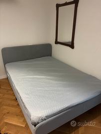 Letto matrimoniale con materasso 140x200