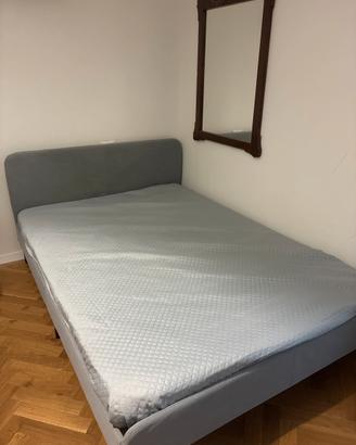 Letto matrimoniale con materasso 140x200