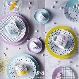 Servizio di piatti, villa alta chiara colorato