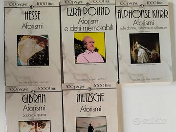 AFORISMI - 5 libri 100 pagine 1000 lire Tascabili