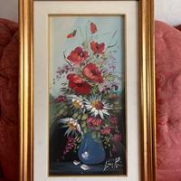 Dipinto ilio su tela Lina Rossi  25x50