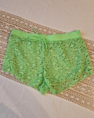 pantaloncini a rete vedre fluo