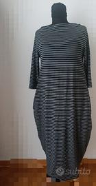 Vestito Lunguette a righe 95% viscosa