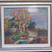 PAESAGGIO CON ALBERI E CASA - BRUNO MARINI