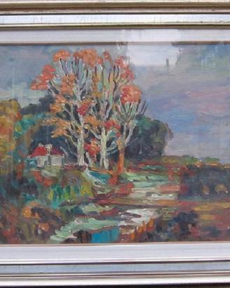 PAESAGGIO CON ALBERI E CASA - BRUNO MARINI