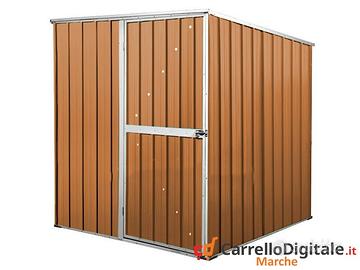 Box da giardino lamiera 175x185cm legno chiaro