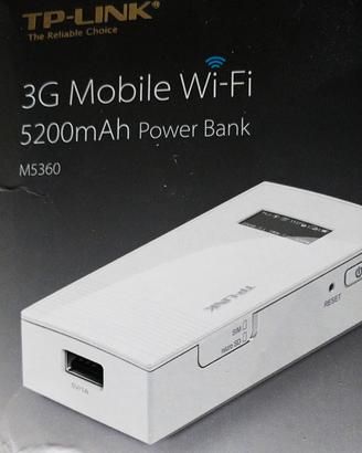Router portatile Hotspot 3G con Power Bank 5200mAh