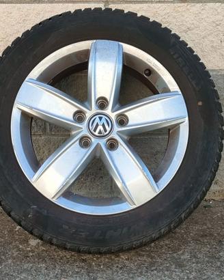 Set 4 Cerchi in Lega VW 16" + Gomme Invernali