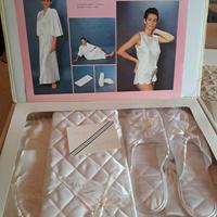  Set Valigetta Sposa Raso Seta  