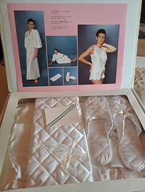  Set Valigetta Sposa Raso Seta  