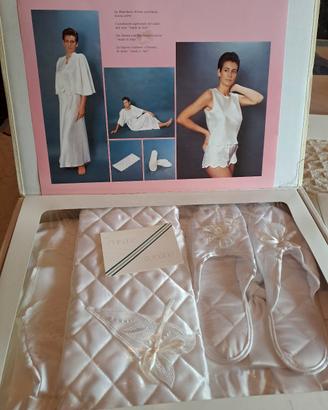 Set Valigetta Sposa Raso Seta  