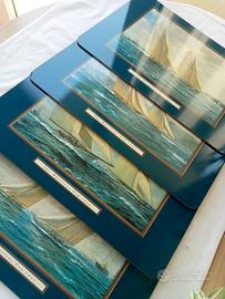 4 Tovagliette JASON PLACEMATS vintage "on the Wind