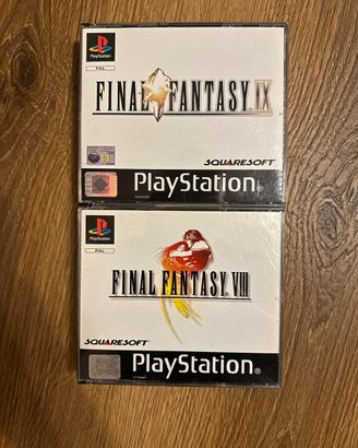 Final fantasy VIII e IX playstation 1