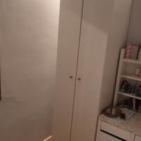 Letto malm Ikea con materasso rete e armadio