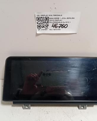 DISPLAY BMW Serie 1 F20 DISPLAY MULTIMEDIALE N47D1