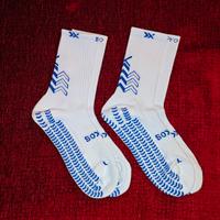 2 paia di soxpro bianchi e blu nuovi con bustina