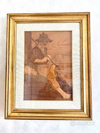 Collezionismo Quadro intagliato in legno