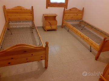 Cameretta 2 letti rustica in massello