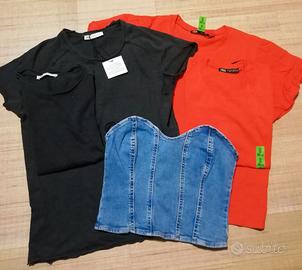 T-SHIRT GONNE VESTITI NUOVI ZARA STRADIVARIUS