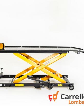 Ponte moto sollevatore con pompa a pedale GIALLO