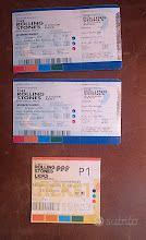 BIGLIETTI CONCERTI USATI/VINTAGE ANNI 80 AL 2000
