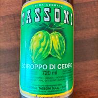 Bottiglia Tassoni  Cedrata Sciroppo Vintage