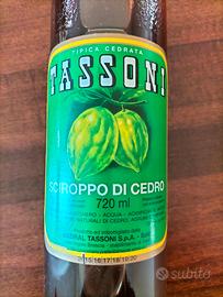 Bottiglia Tassoni  Cedrata Sciroppo Vintage