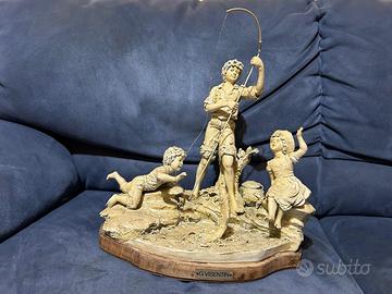 Scultura Porcellana Biscuit dell'artista Visentin