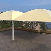 Gazebo 6x6 piantoni con gronda