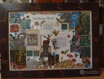 Quadro Collage di W. Morris con cornice pregiata