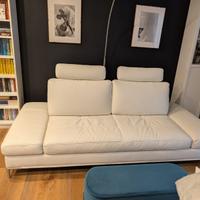 Divano ecopelle Maison du Monde bianco 3/4 p