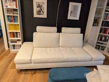 Divano ecopelle Maison du Monde bianco 3/4 p