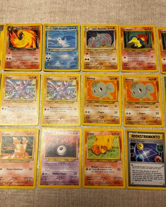 Carte Pokemon vintage (base, fossil, jungle, neo)