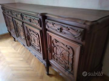 Credenza bassa in mogano misure: 300x60x100