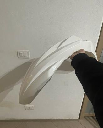 Parafango bianco da cross kxf