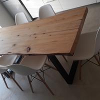 Tavolo design legno massello