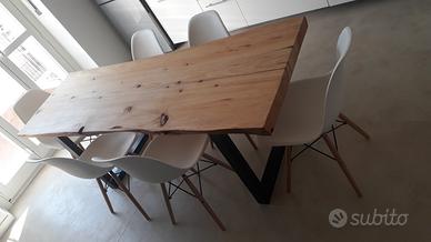 Tavolo design legno massello