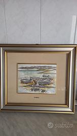 Quadri con rifiniture oro e argento