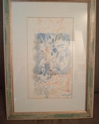 Acquarello su Carta 1982 di Bruno Saetti