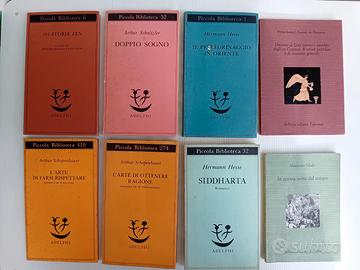 8 libri edizioni Adelphi e Sellerio