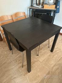 Tavolo allungabile 90 - 170 + 2 sedie