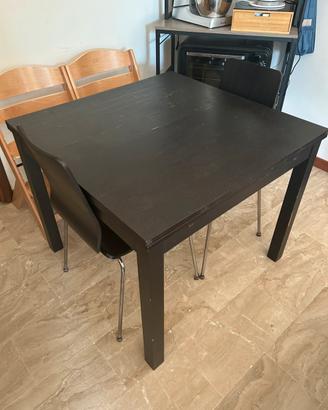 Tavolo allungabile 90 - 170 + 2 sedie
