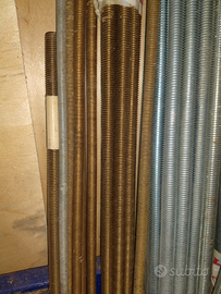 Barre filettate in ottone e in ferro zincato