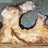 tagliere in radice di ulivo