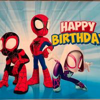 Decorazione per festa di compleanno di Spidey