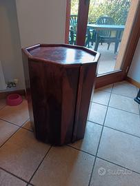 mobiletto bar contenitore bottigliera legno a scom