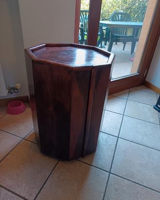 mobiletto bar contenitore bottigliera legno a scom