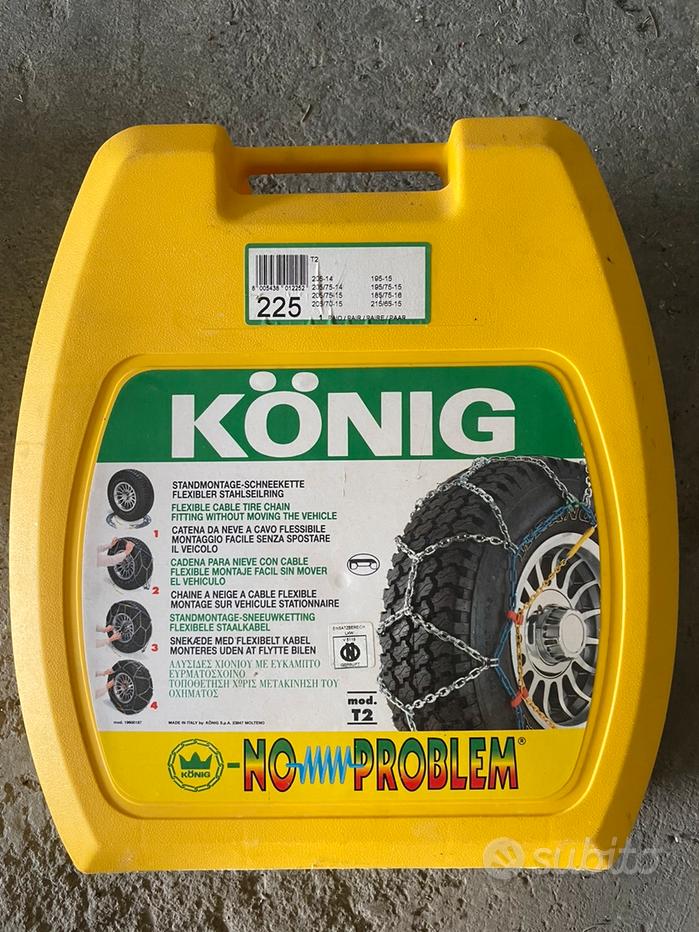 KAWIN Catene Da Neve 205/45-16 Omologate V5117 – Facili Da Montare, Perfette Su Ghiaccio