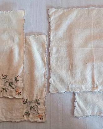 4 Tovaglioli da Tè Vintage in Lino (Anni '50/'60)