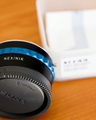 Adattatore novoflex ottiche Nikon su corpi sony e